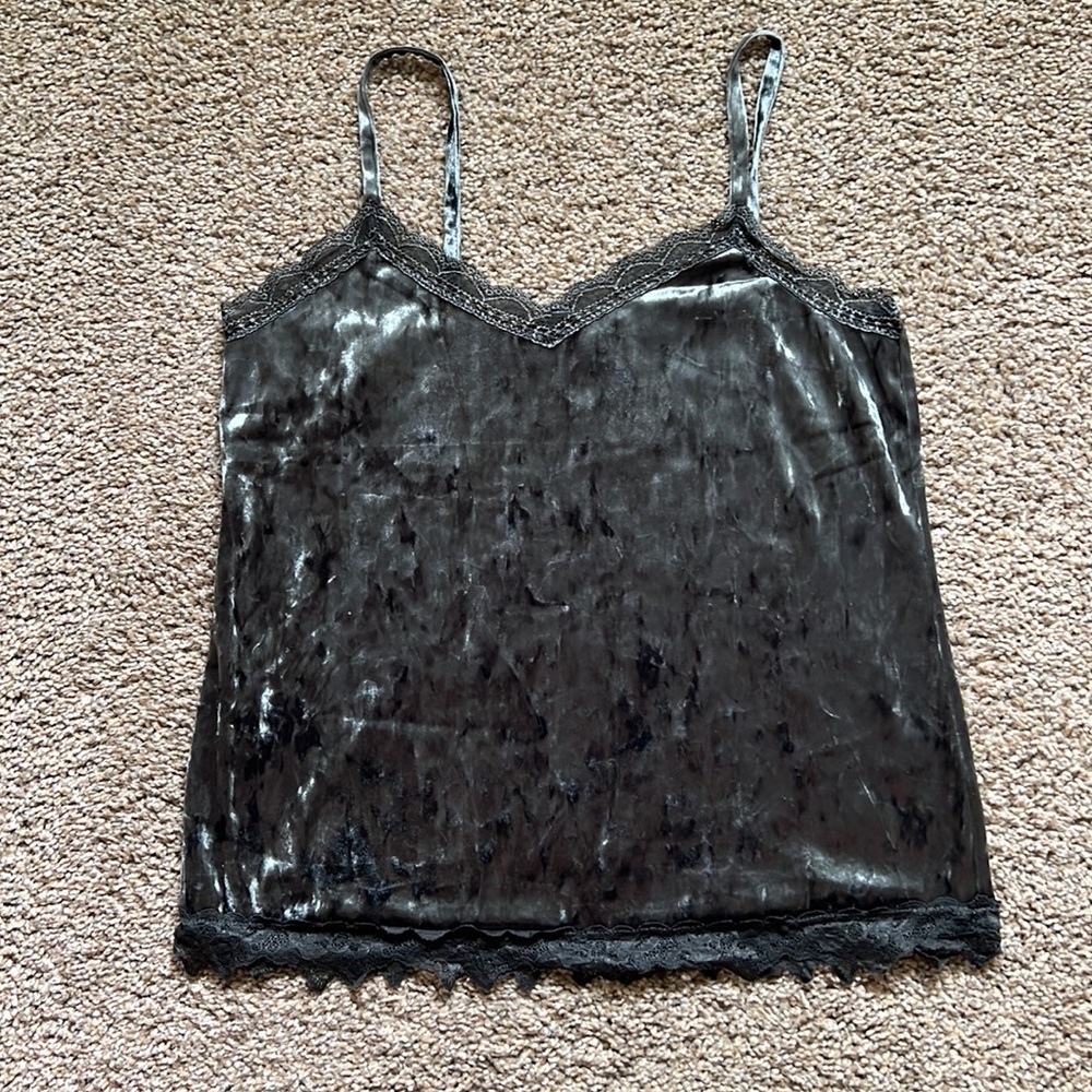 Velvet spaghetti top